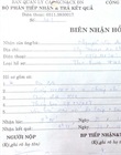 Giấy biên nhận